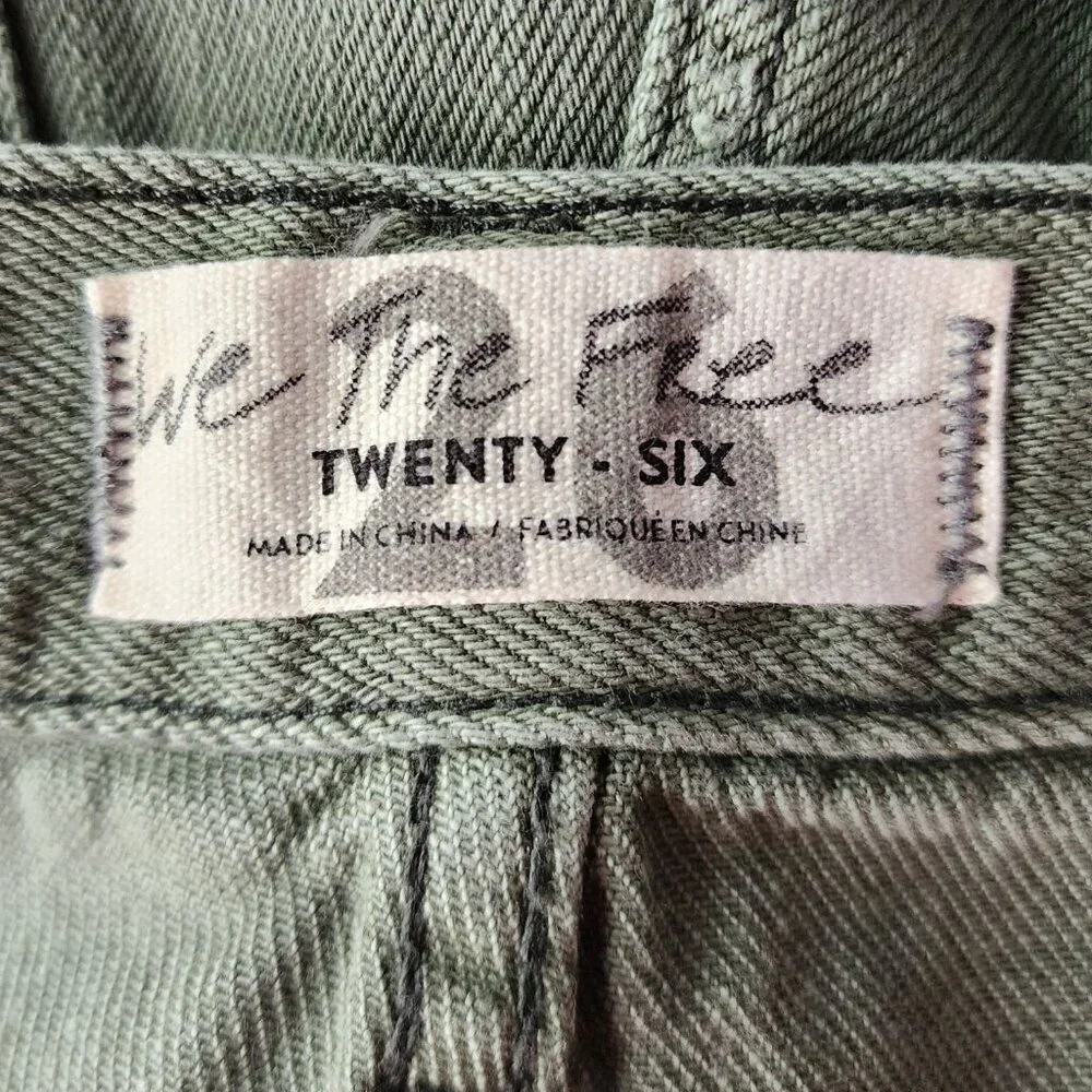 Free People We The Free Womens 26 Shorts Loving Good Vibrations Cut Off Jean
